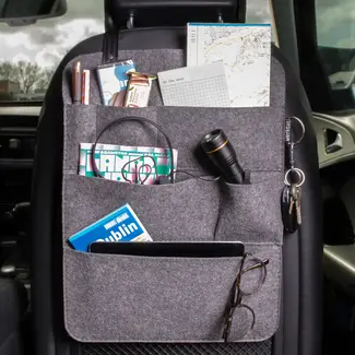 Car seat bag, organizer for the back of the car seat