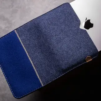 MacBook Hülle im Color Blocking Design aus Filz