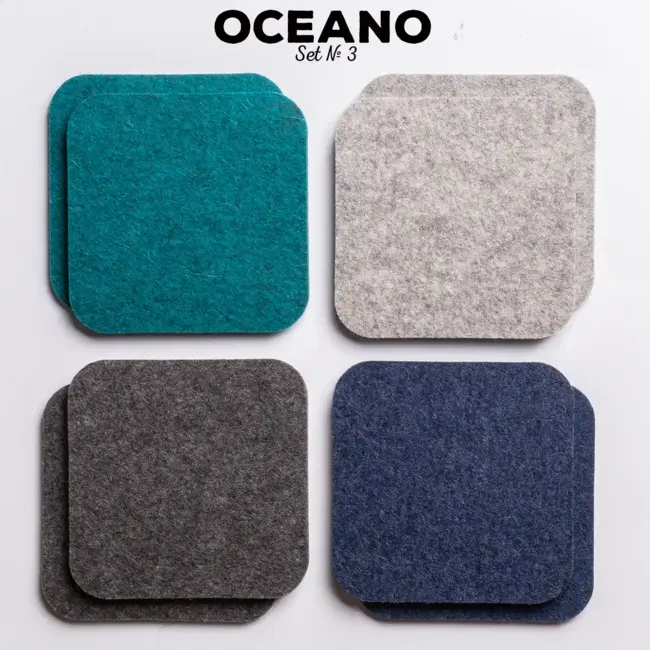 Felt coasters Set of 8