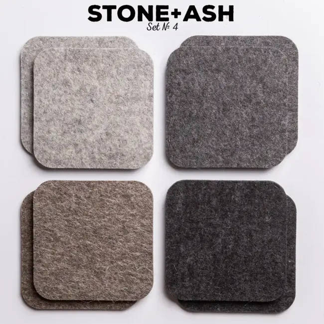 Felt coasters Set of 8