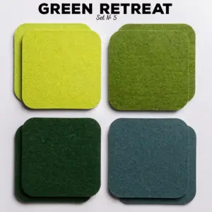 Felt coasters Set of 8