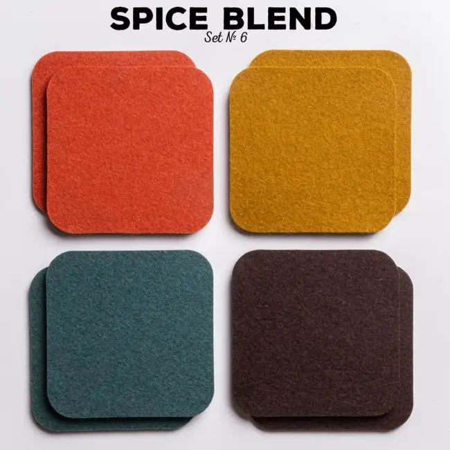 Felt coasters Set of 8