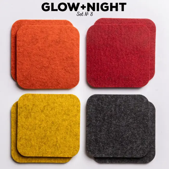 Felt coasters Set of 8