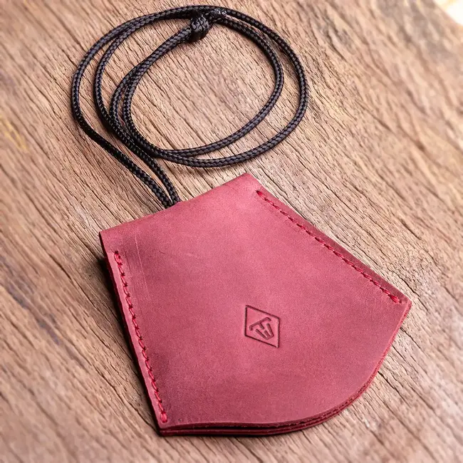 Key case bell of leather