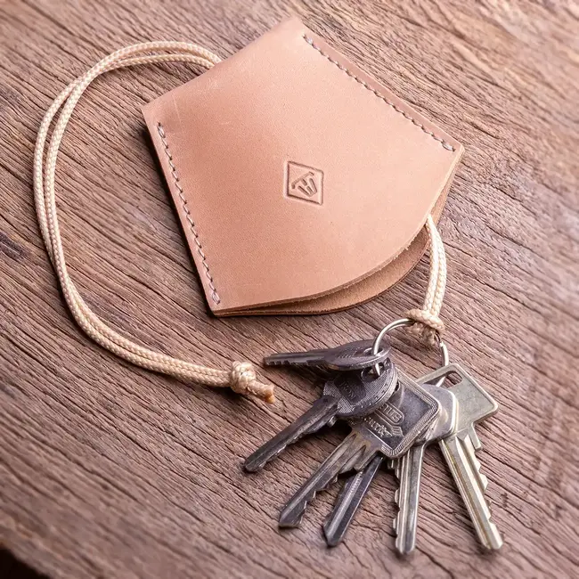 Key case bell of leather