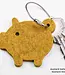 Lucky pig keychain made of felt