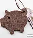 Lucky pig keychain made of felt