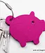 Lucky pig keychain made of felt