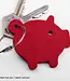 lucky pig, piggy key chain from felt