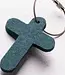 Cross key chain made of felt
