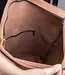 Rolltop backpack small in cowhide leather