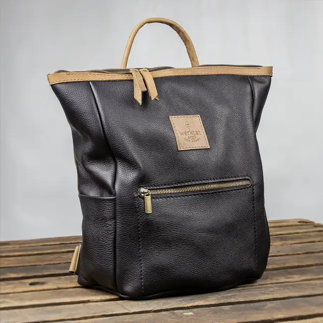 Leder Rucksack Damen in gelb, schwarz oder braun