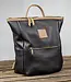 Leather backpack for women in yellow, black, or brown