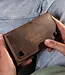 Tobacco pouch in cowhide leather for rolling