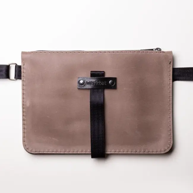 Hip bag made of leather