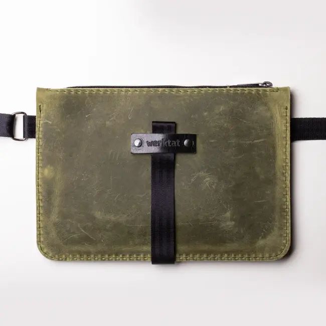 Hip bag made of leather