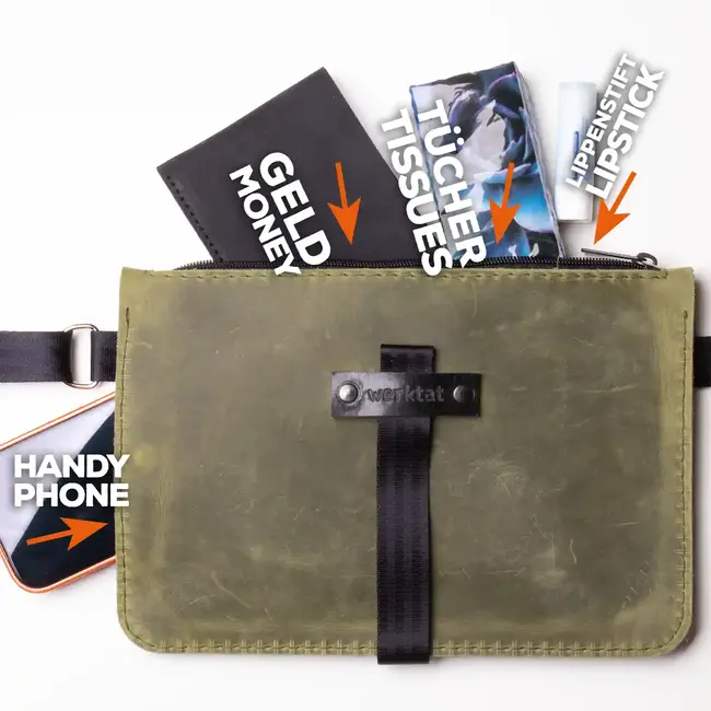 Bauchtasche aus Leder