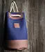 Duffle bag of felt and leather