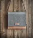Compact Crossbody bag of wool felt and genuine leather – EMIL