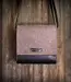 Compact Crossbody bag of wool felt and genuine leather – EMIL