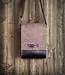Satchel bag small of wool felt & genuine leather