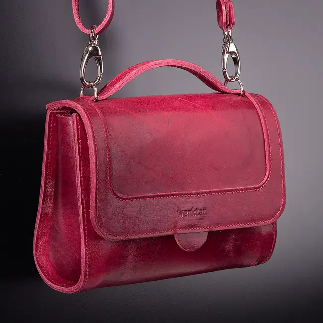 Crossbody bag of genuine leather SCHATZKÄSTCHEN