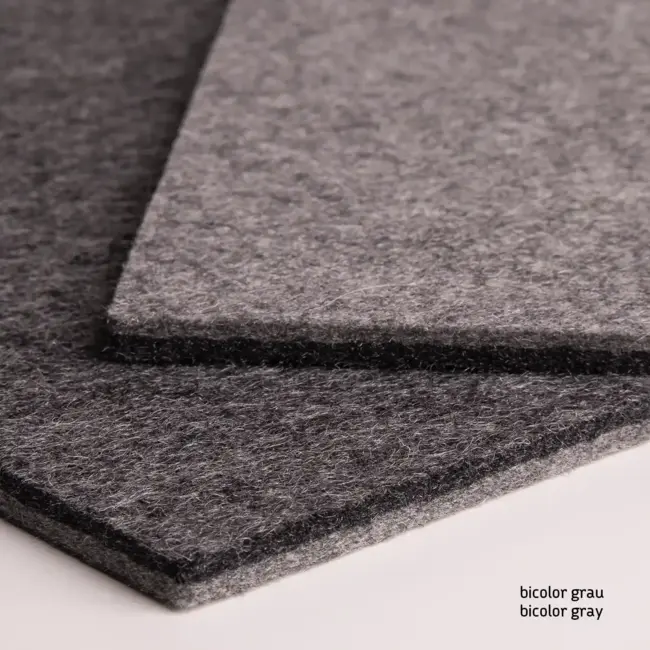 Felt cut to size, two-tone