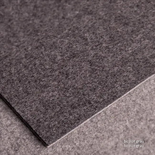 Felt cut to size, two-tone