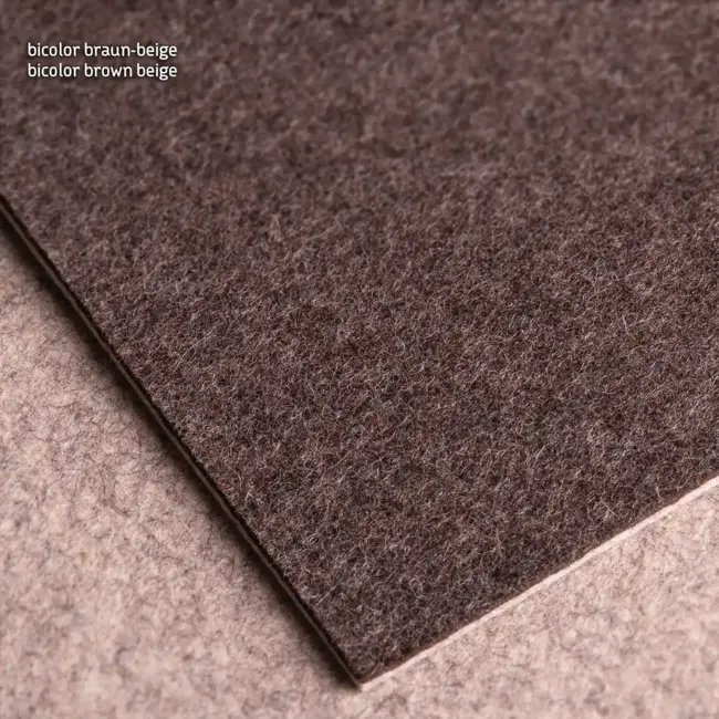 Felt cut to size, two-tone