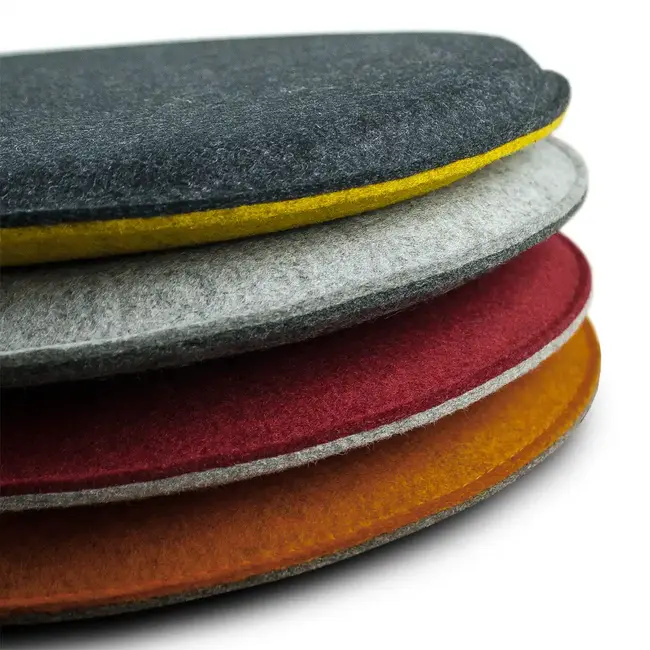 round seat cushion in felt