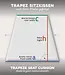 Trapeze seat cushion made to measure