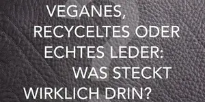 Veganes, recyceltes oder echtes Leder: Was steckt wirklich drin?