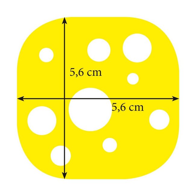 Käse Schlüsselanhänger aus Filz