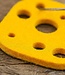 Cheese keychain made of felt