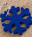 snowflake, ice crystal keychain