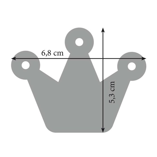 crown key chain of felt