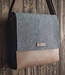 Messenger Bag groß aus Wollfilz & Echtleder, Umhängetasche – KARL