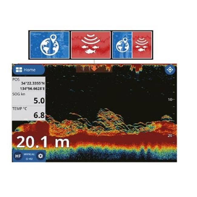 FURUNO GP-1971F 9 inch Chartplotter with CHIRP Fishfinder /GPS/WAAS