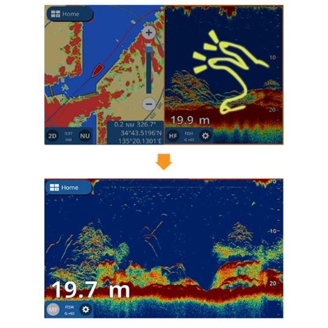 FURUNO GP-1971F 9 inch Chartplotter with CHIRP Fishfinder /GPS/WAAS