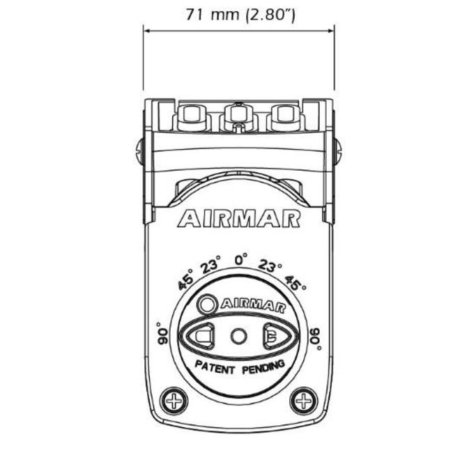 AIRMAR CHIRP Transducer TM150M DT 95-155 Kunststof 300W