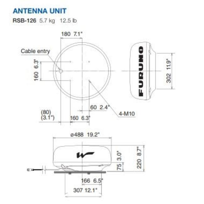 FURUNO WLAN Boat Radar Sensor DRS4W