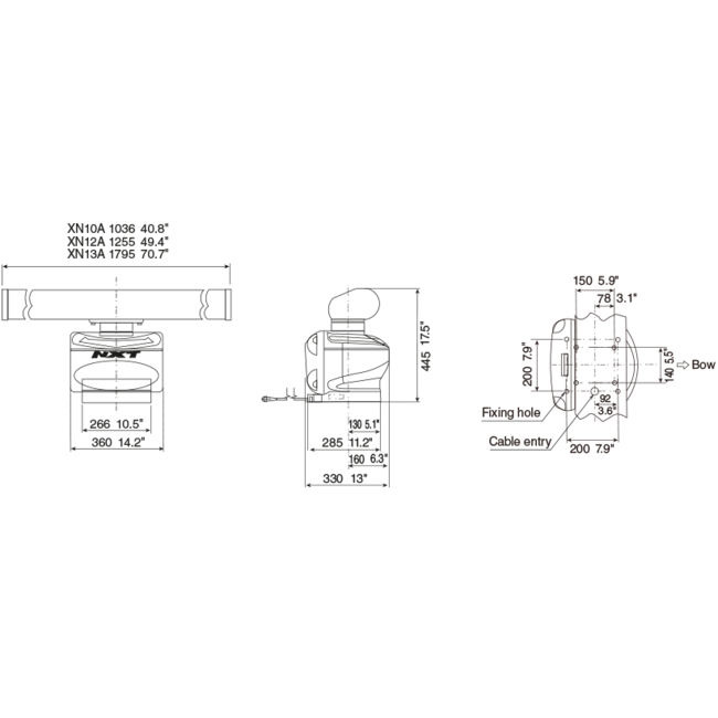 FURUNO DRS12A-NXT Solid State Doppler Radar 100 Watt innovatief