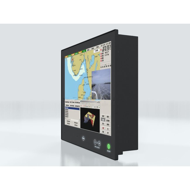HATTELAND HD 19T22 MMD-MA1FOGP 19" Multi-Touch Marine Monitor for Advanced Bridge Systems