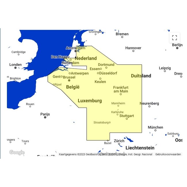 TIMEZERO  Time Zero kaart  WIDE WVJENM076MAP23.1 Inlandwaters Ned/Belgium