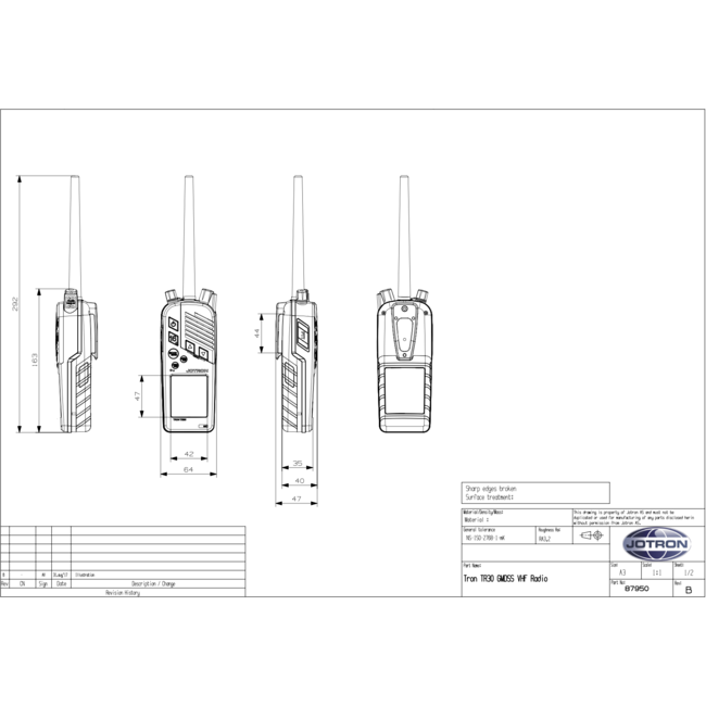 JOTRON Tron TR30 GMDSS and maritime VHF radio