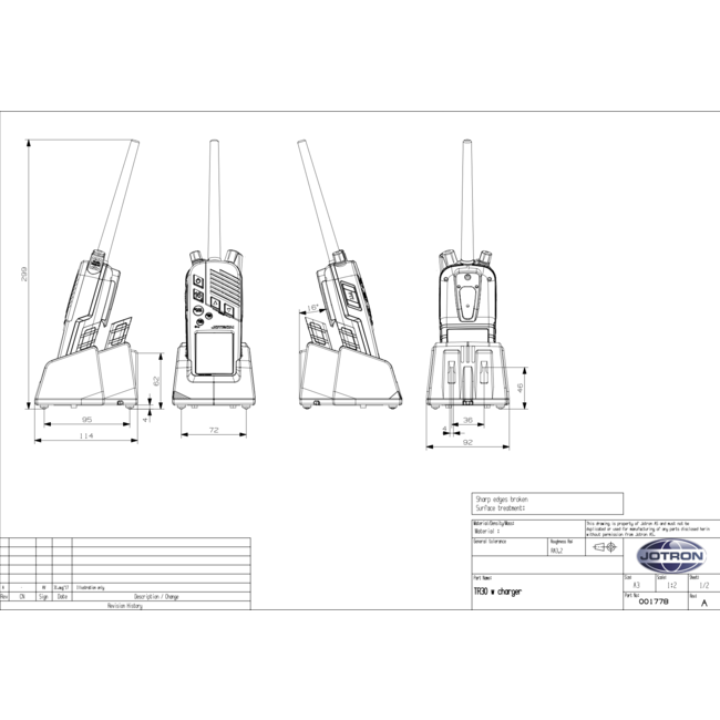 JOTRON Tron TR30 GMDSS and maritime VHF radio