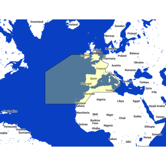 TIMEZERO West European Coasts and West Med.  Karte