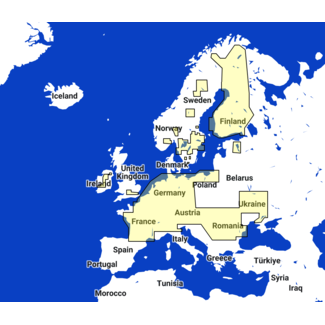 TIMEZERO European Inland Waters Kaart