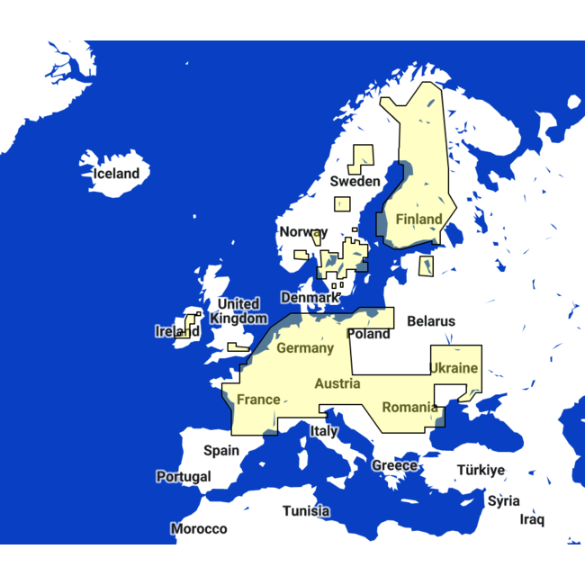TIMEZERO European Inland Waters Chart