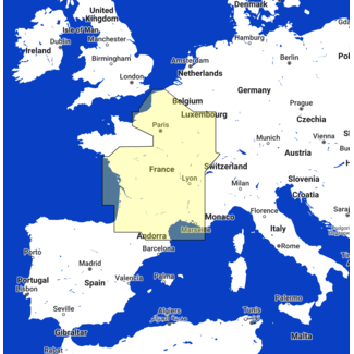 TIMEZERO France Inland Waters Kaart